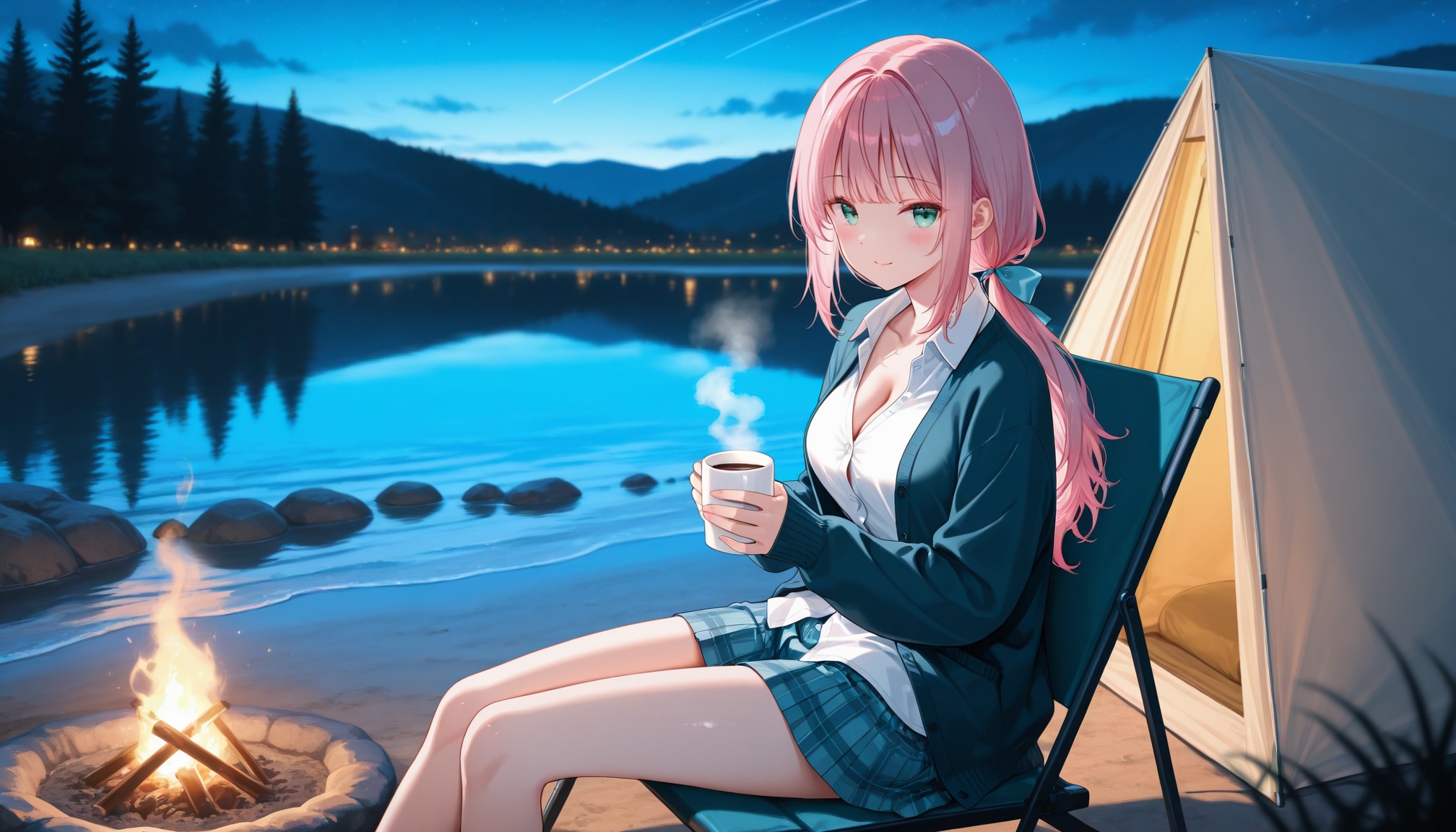 閑寂に灯る炎 | の人気AIイラスト・グラビア