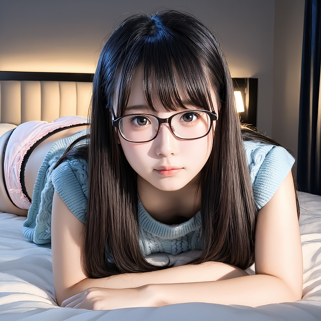 架空セーター美女4