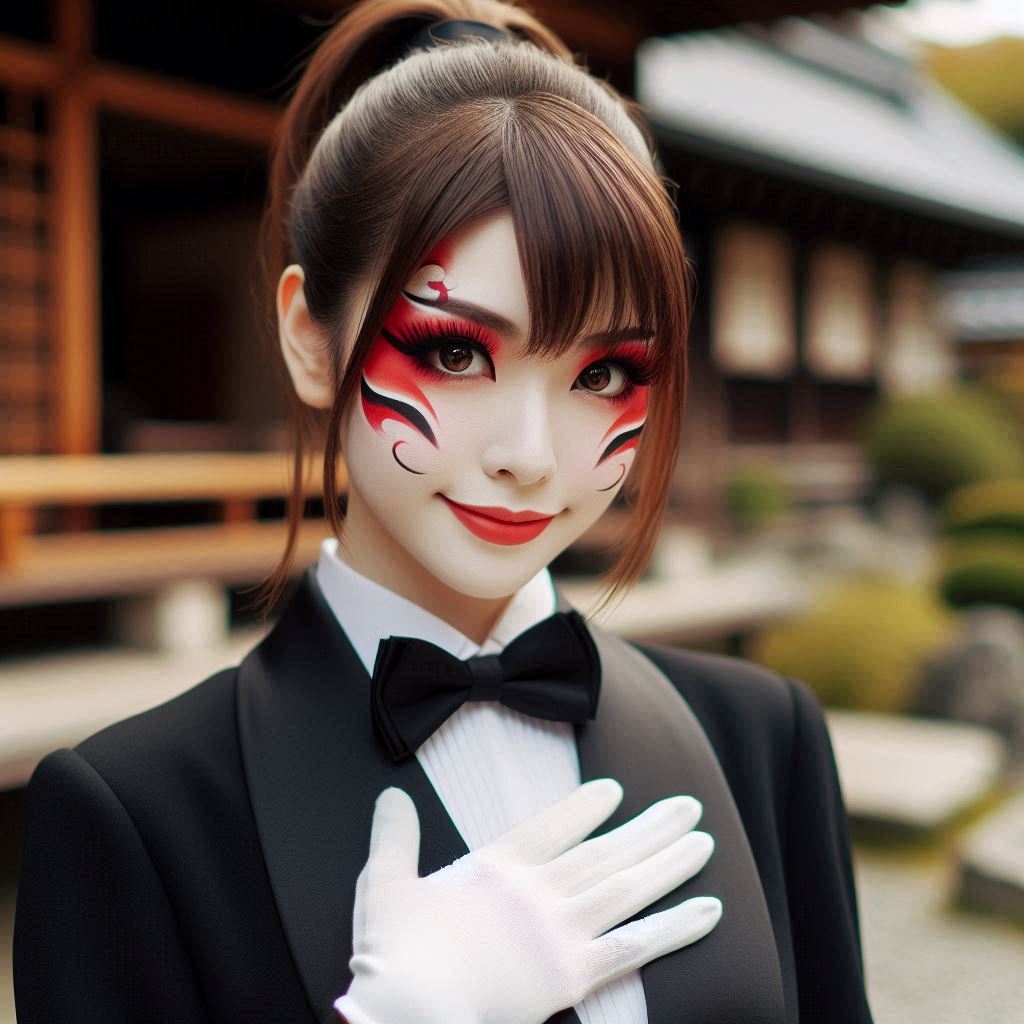 歌舞伎風メイク