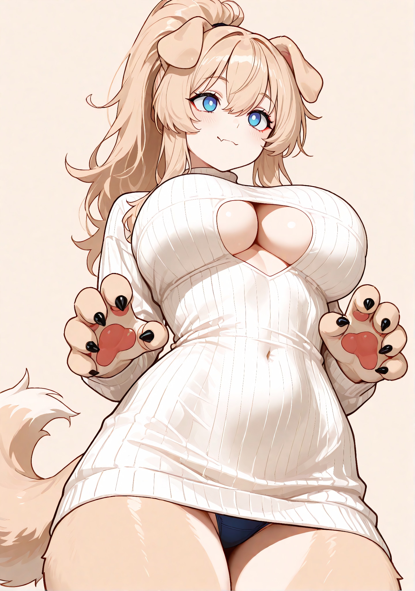 セーターのルナ（パンツあり）