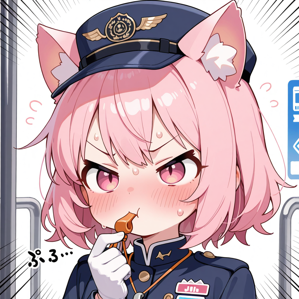 ピピィー！！オーライにゃ！！ピピィー！！オーライにゃ！！ピィィィィー！！ストップにゃぁぁー！！