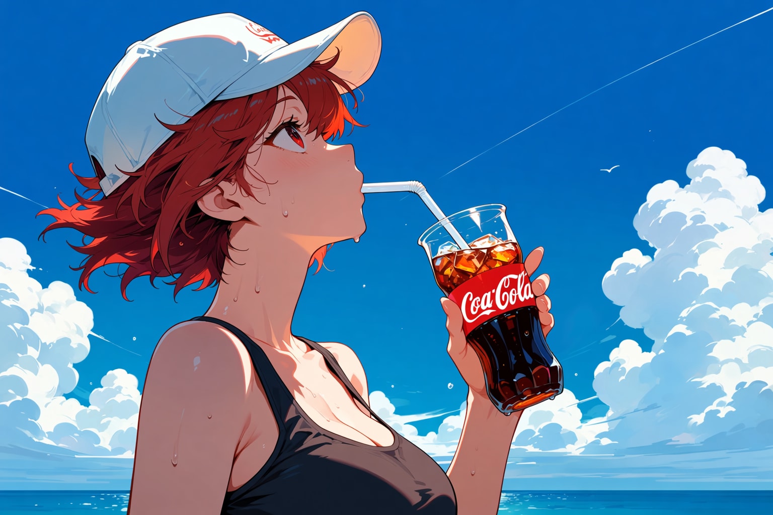 潮風にふかれて | の人気AIイラスト・グラビア