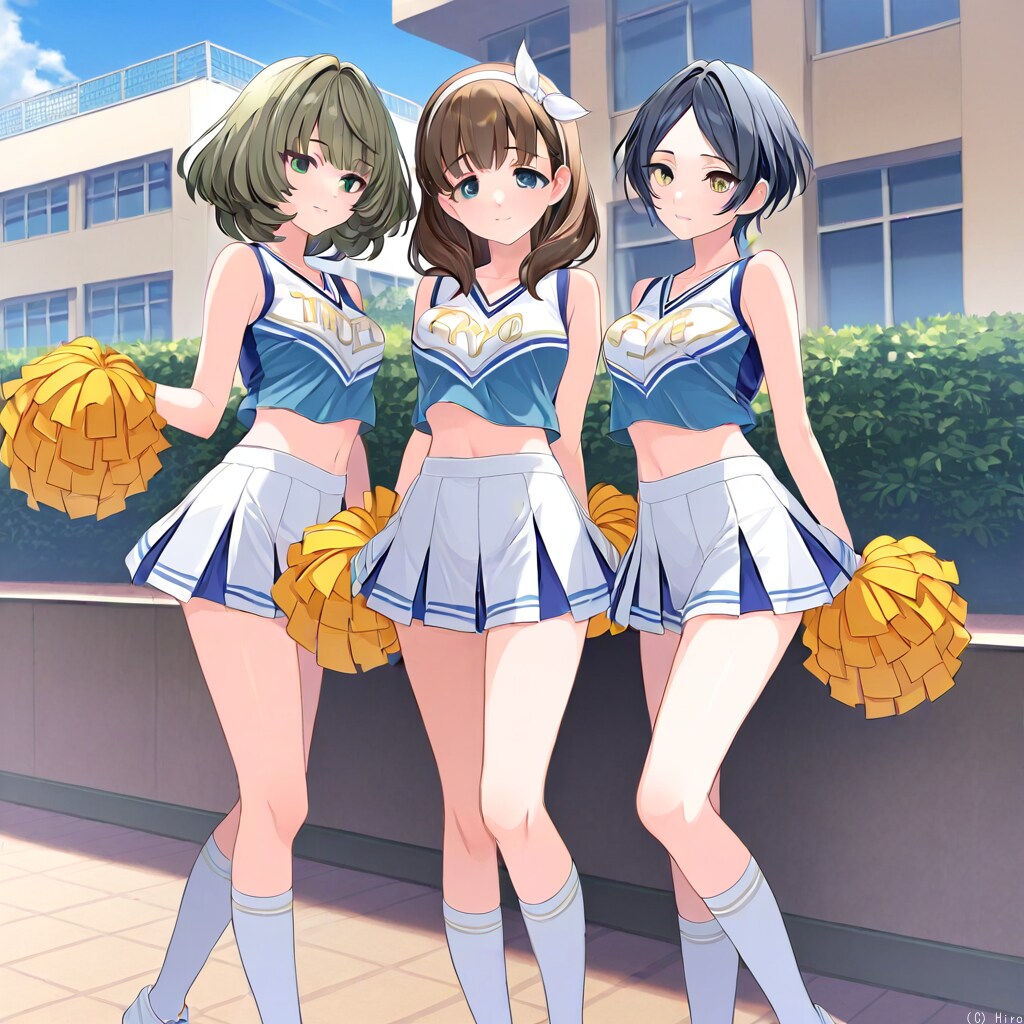 今日の撮影はチアリーディング〜