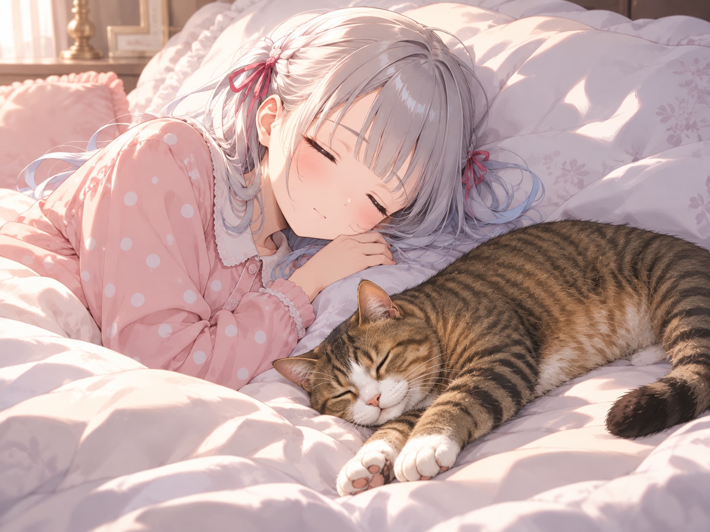 メイドさんの寝姿 | の人気AIイラスト・グラビア