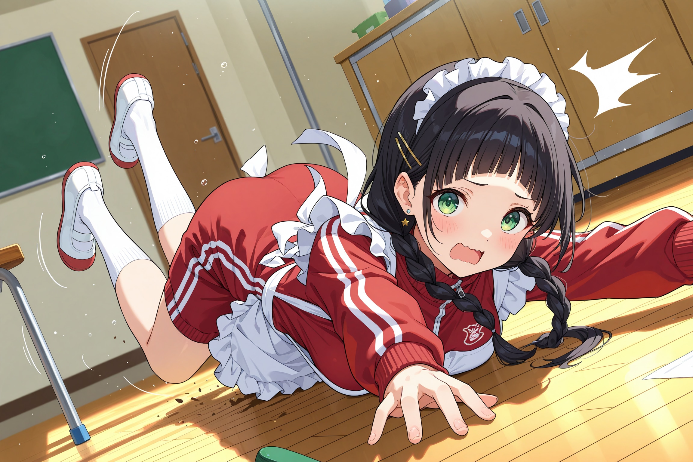 ドジっ子ジャージメイドのこよみちゃん | の人気AIイラスト・グラビア