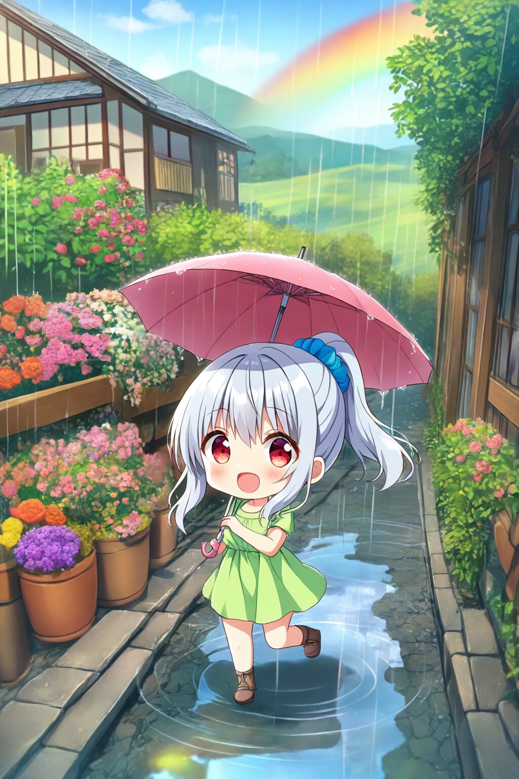 雨降りと雛菊ちゃん