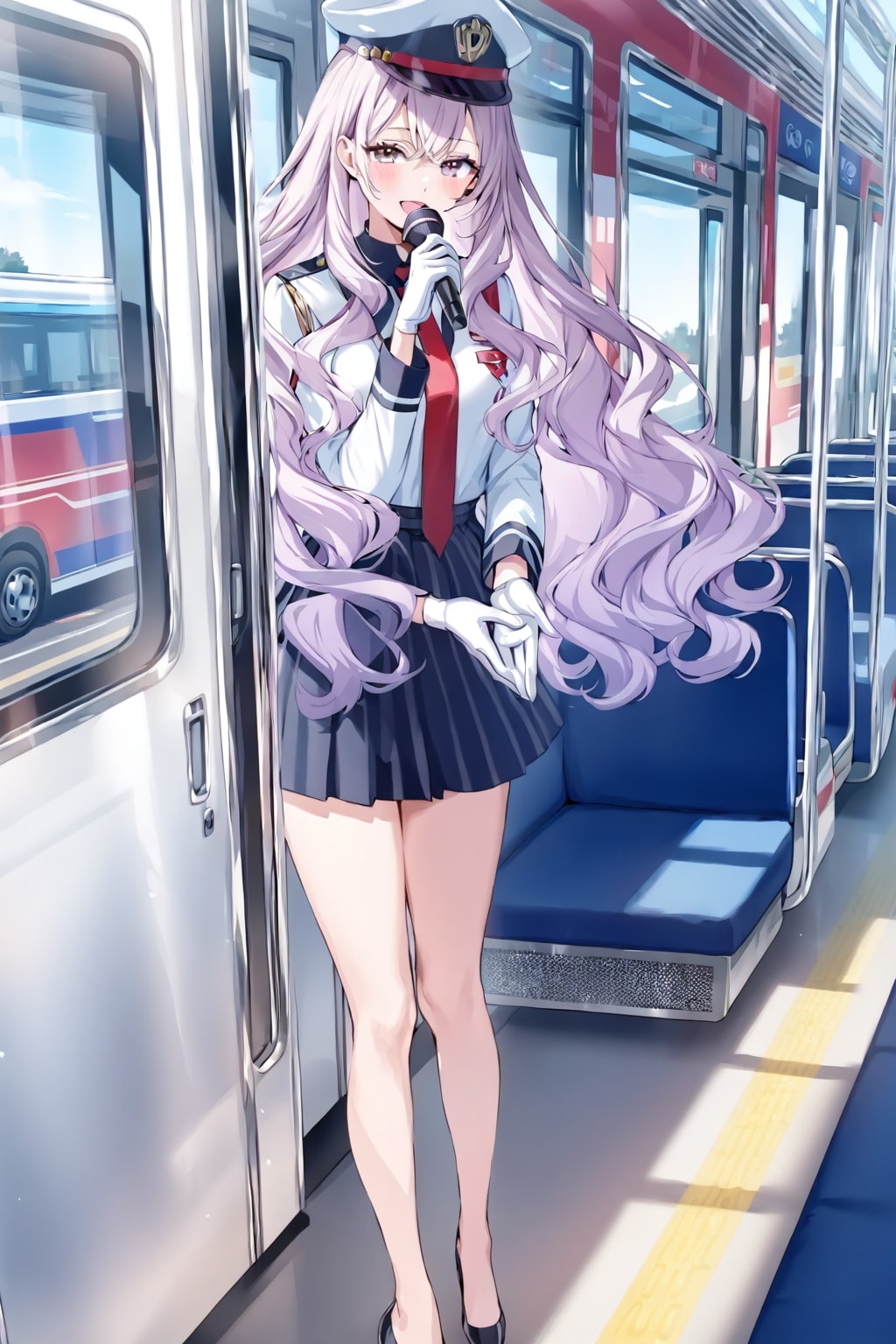 バスガイドさん。