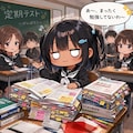 テスト当日のこなつちゃん 2枚目