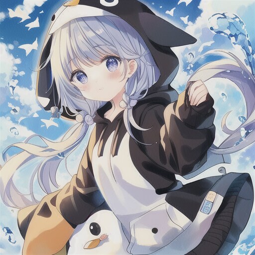 cute hood [penguin]
