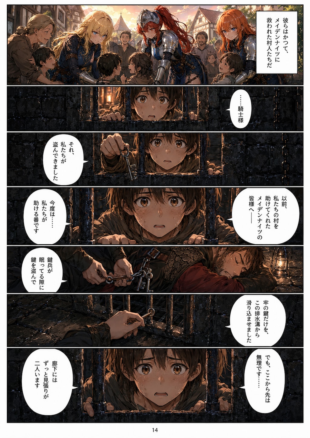 AIマンガ：メイデンナイツ　その２