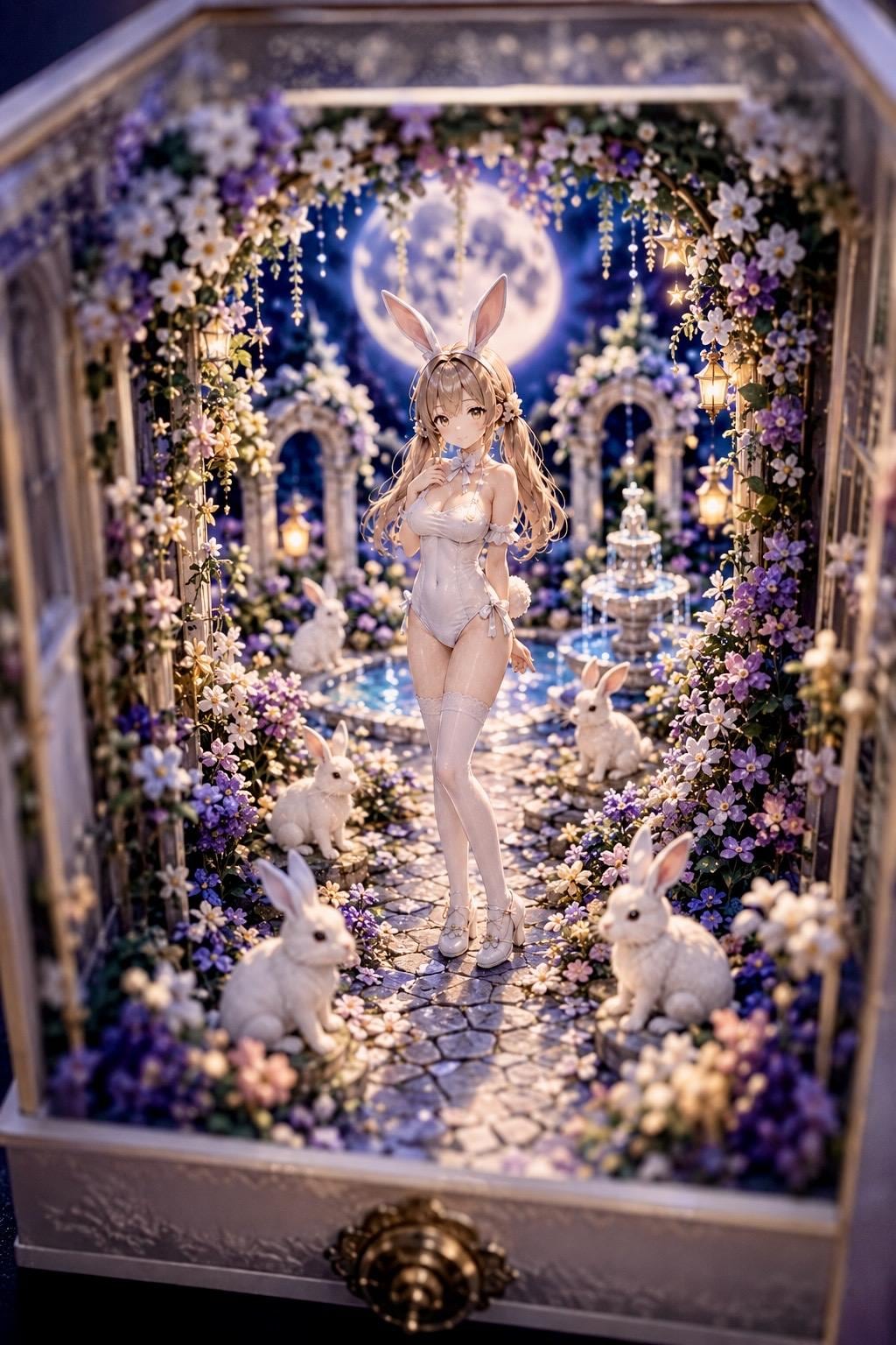 月夜のラビットガーデン