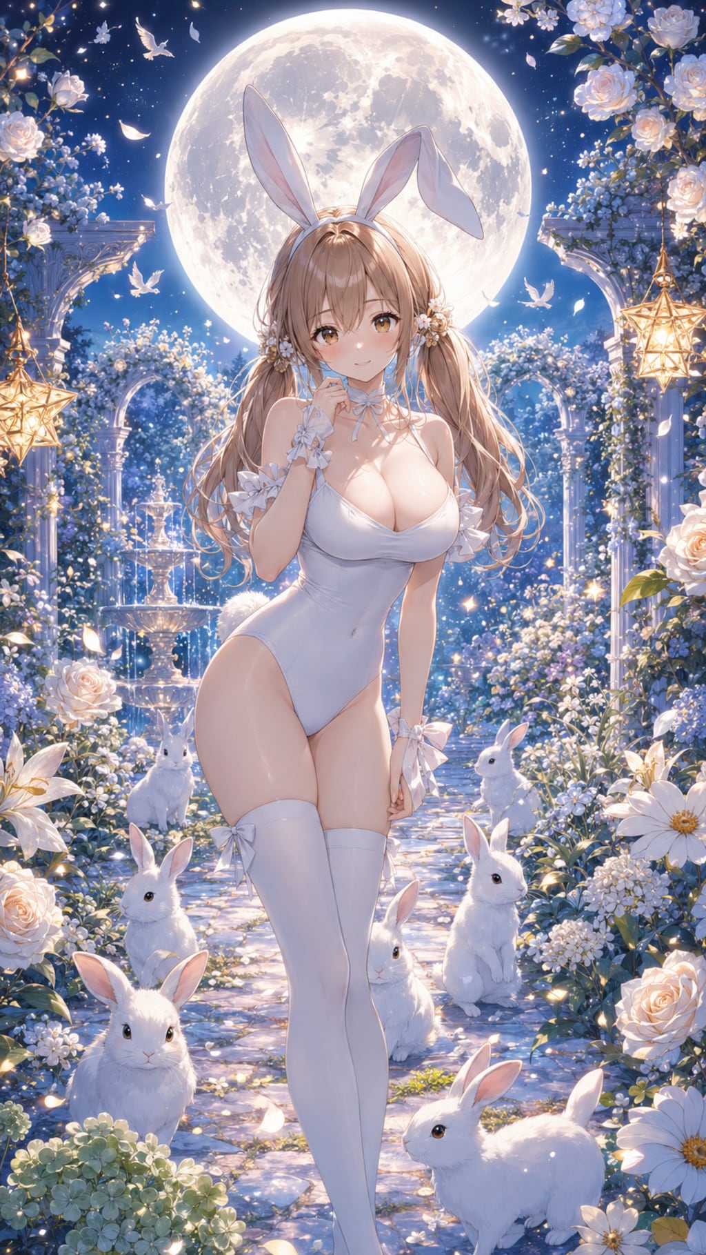 月夜のラビットガーデン
