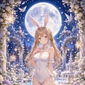 月夜のラビットガーデン 3枚目