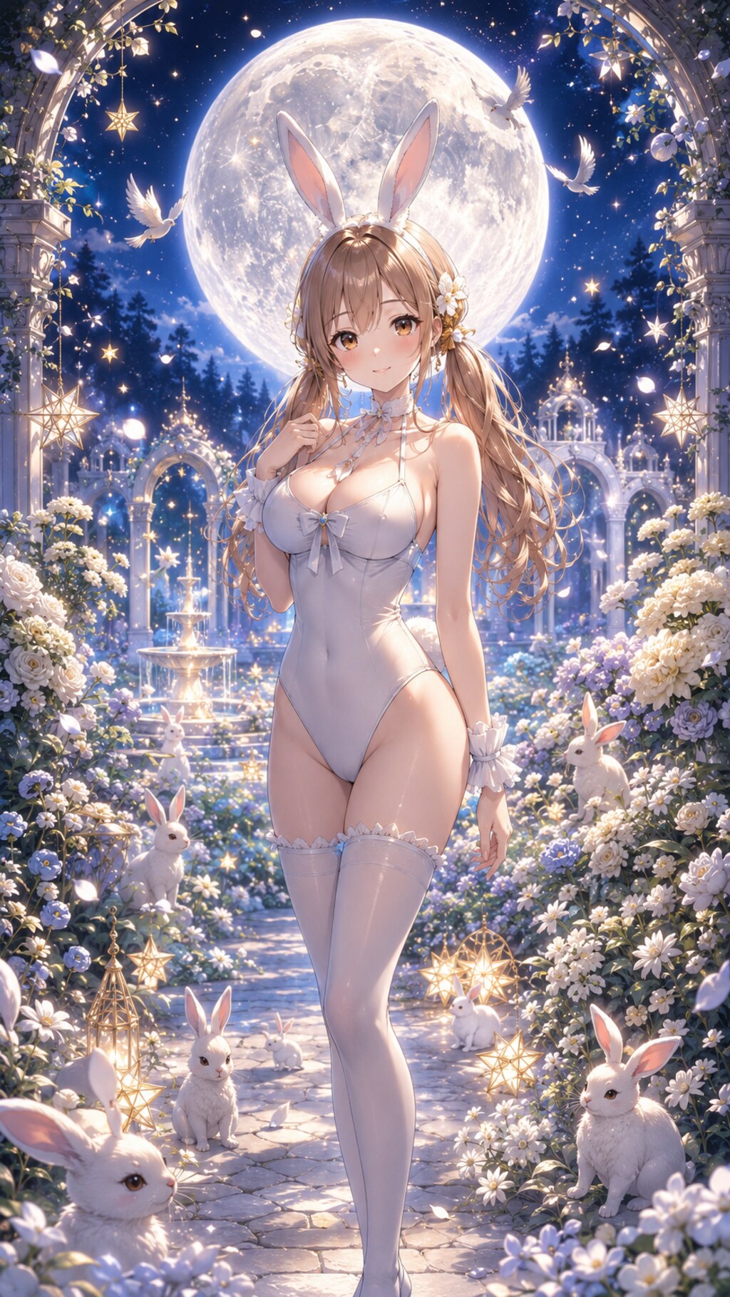 月夜のラビットガーデン