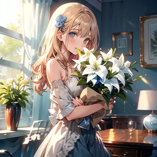 花束とアイドル