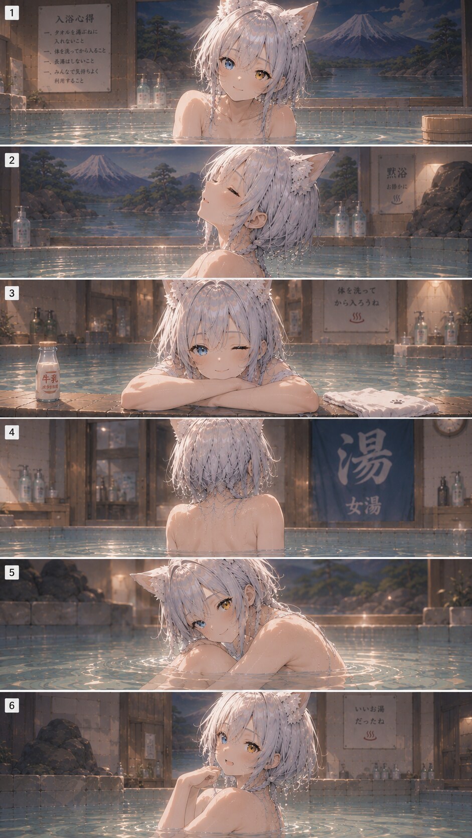 真銀（ましろ）ちゃんの銭湯シリーズ　10