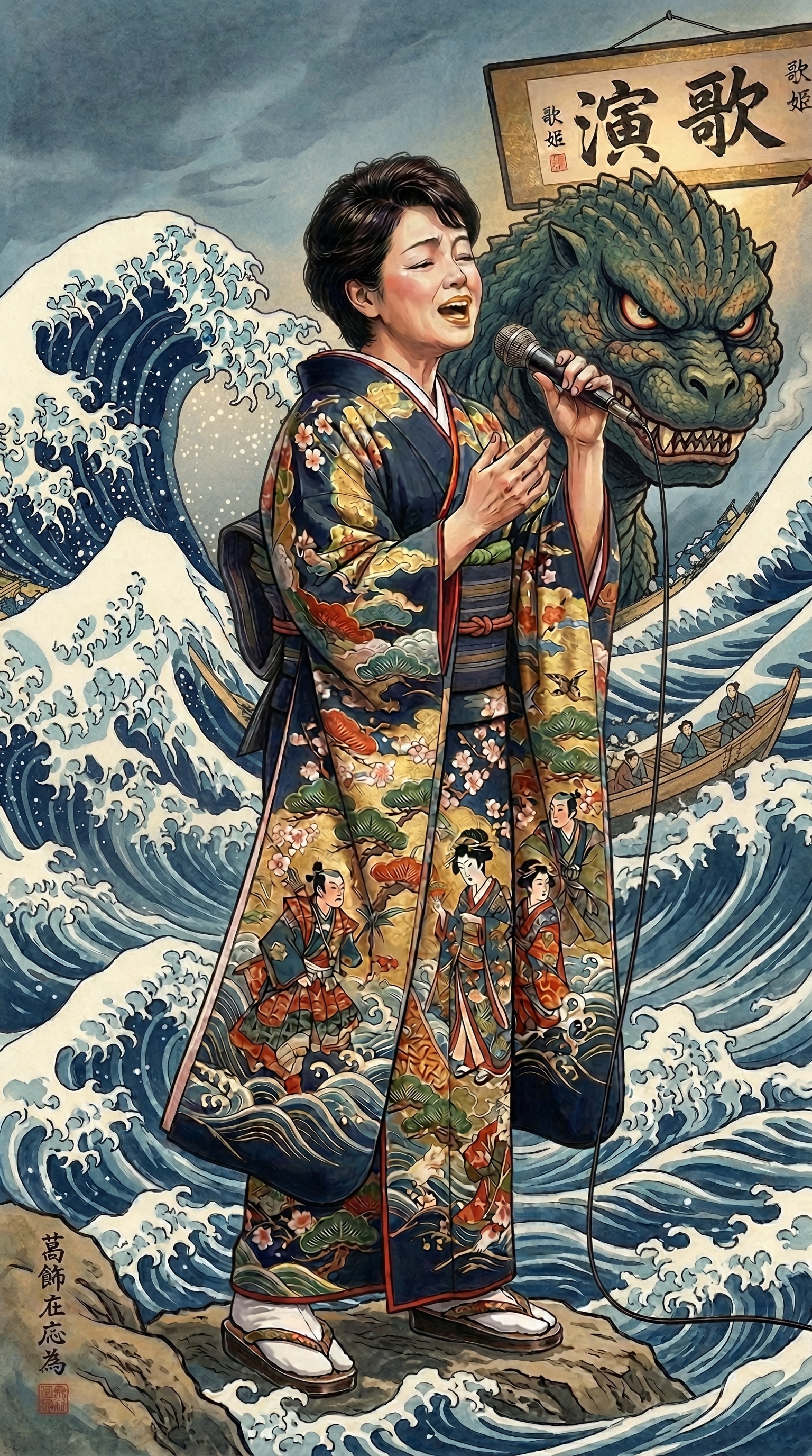 演歌歌手 | の人気AIイラスト・グラビア