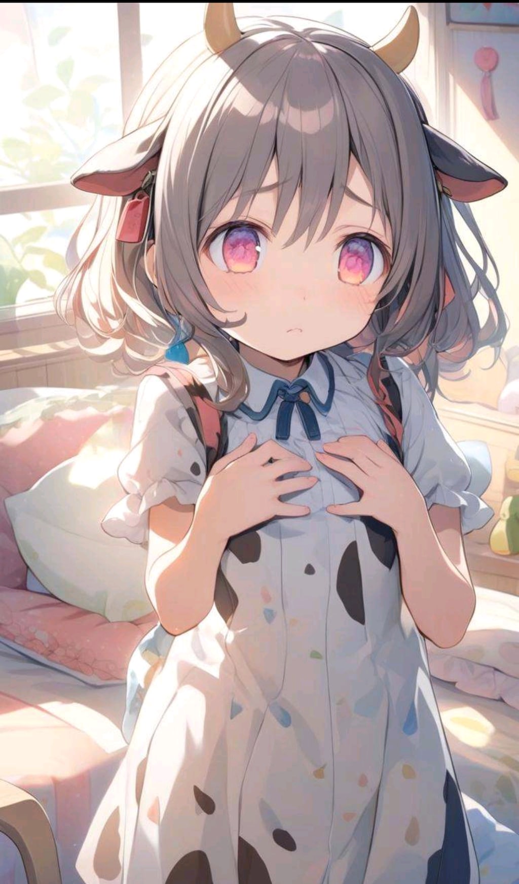 胸のサイズに悩む牛耳の小さな女の子２