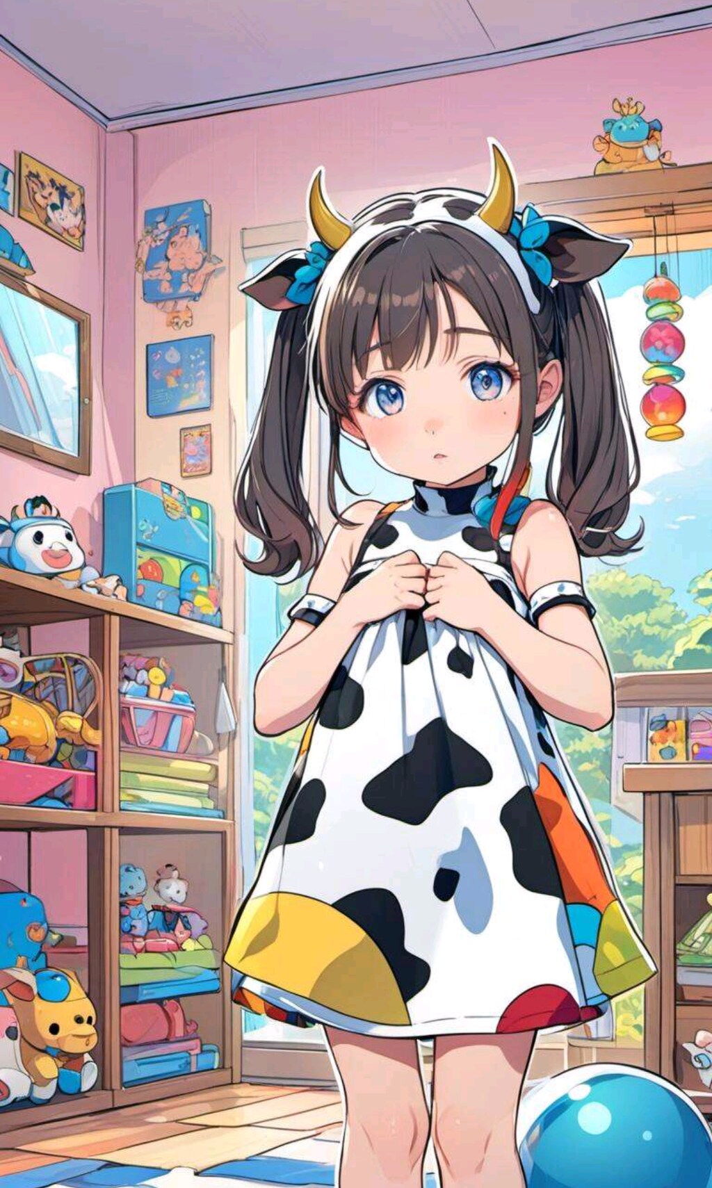 胸のサイズに悩む牛耳の小さな女の子２