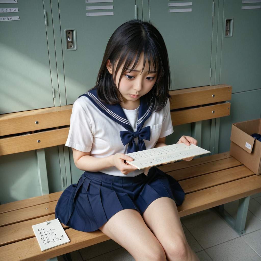 体育授業前の更衣室にて-憂鬱な指示書