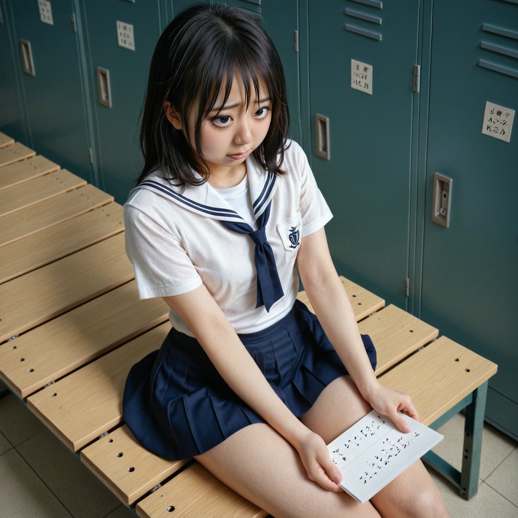 体育授業前の更衣室にて-憂鬱な指示書