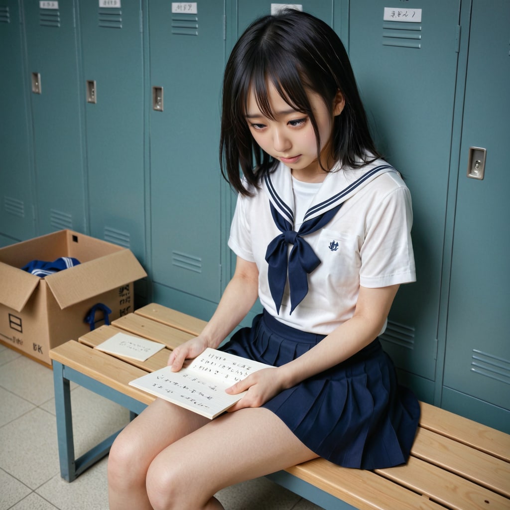 体育授業前の更衣室にて-憂鬱な指示書