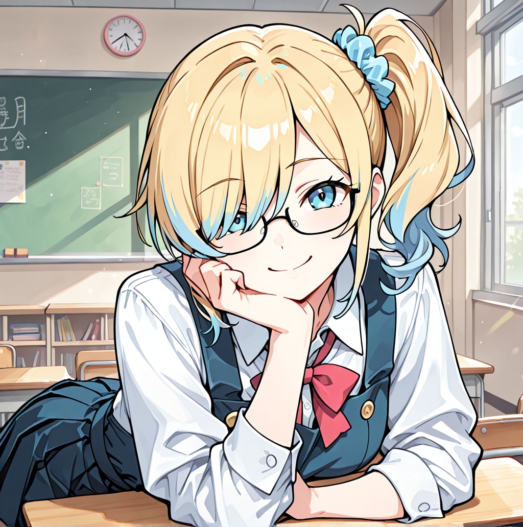 うちの子（ほおづえ）