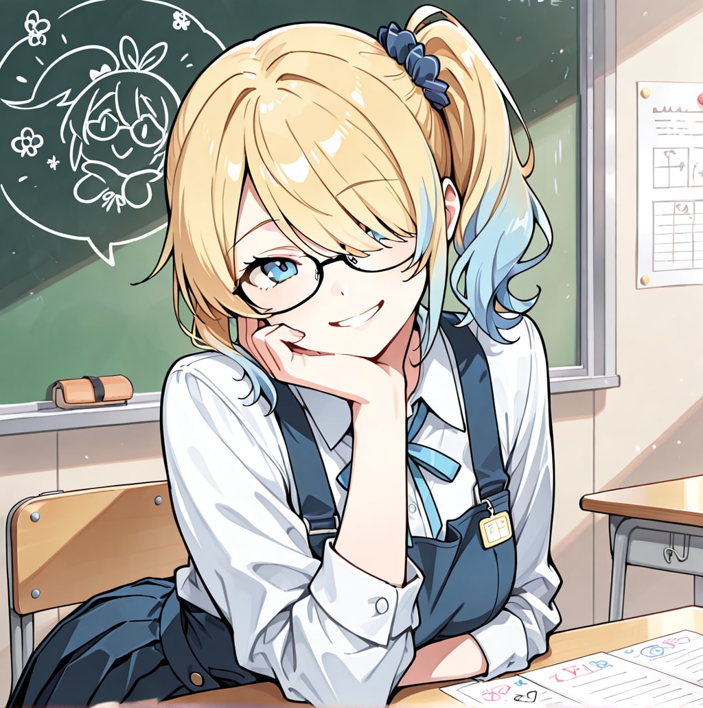 うちの子（ほおづえ）