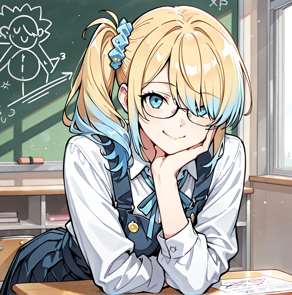 うちの子（ほおづえ）