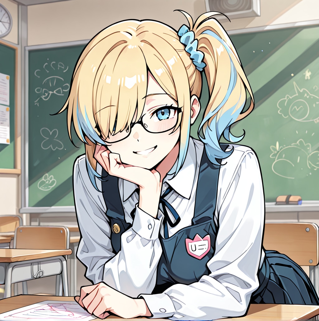 うちの子（ほおづえ）