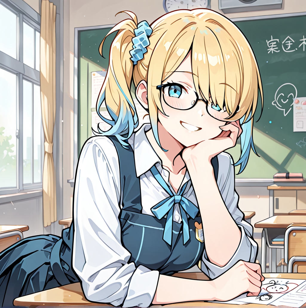 うちの子（ほおづえ）