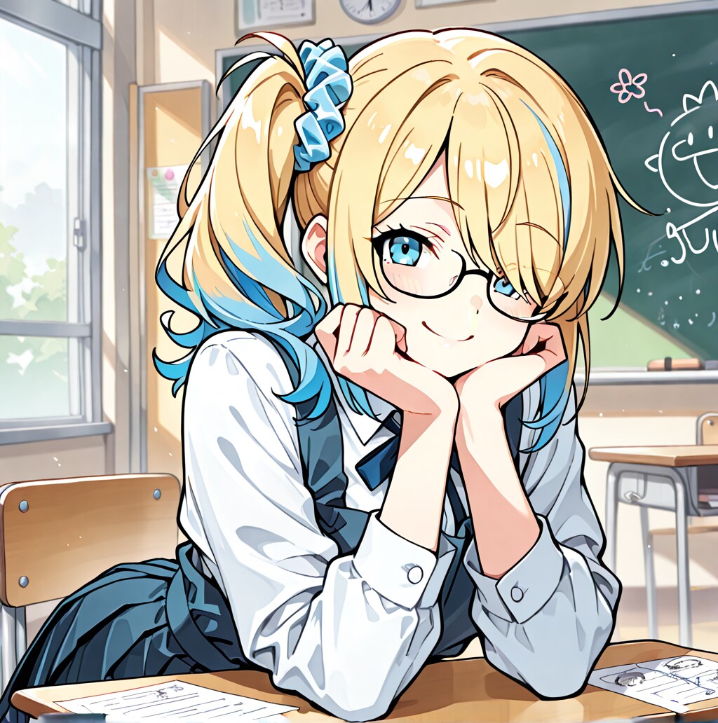 うちの子（ほおづえ）