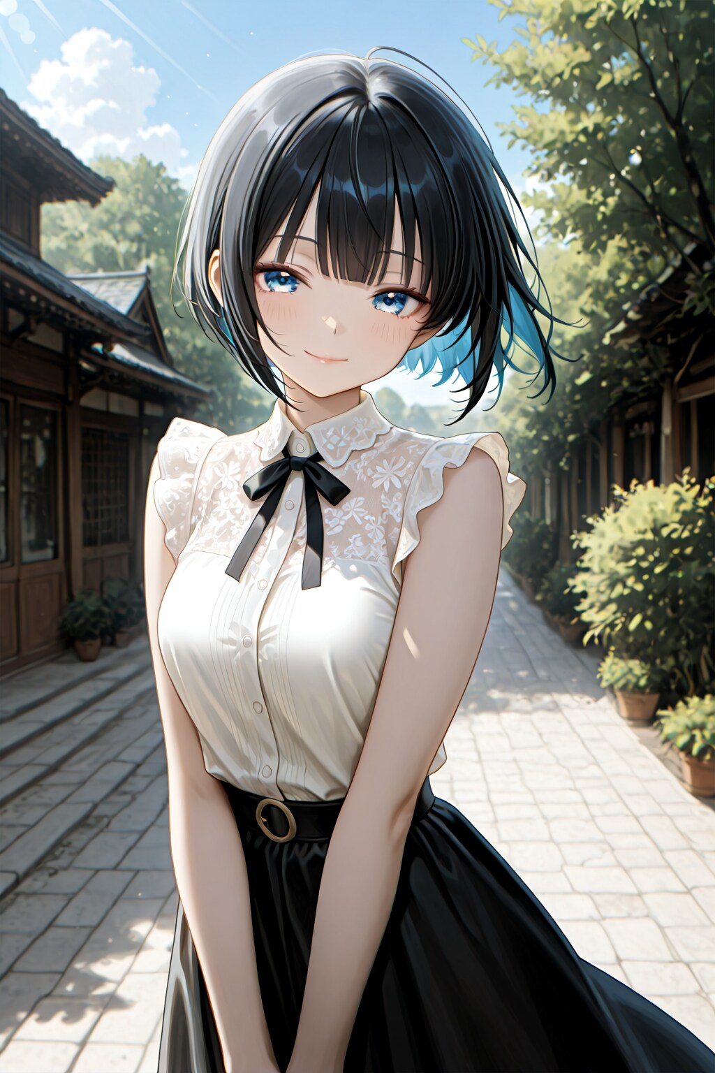 ロングスカート愛好家さんのところの黒髪栞さん