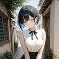 ロングスカート愛好家さんのところの黒髪栞さん 4枚目