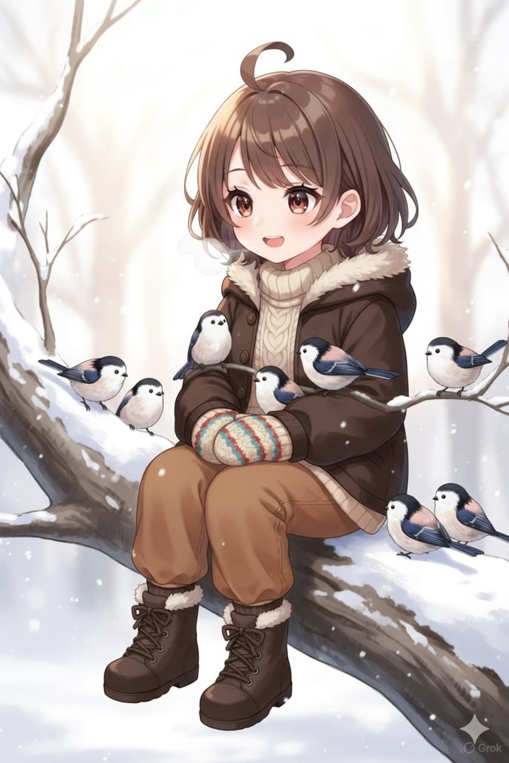 鳥さんいっぱいきたー