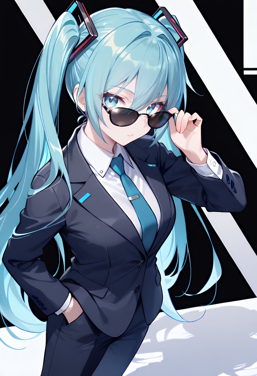 スーツインテガール