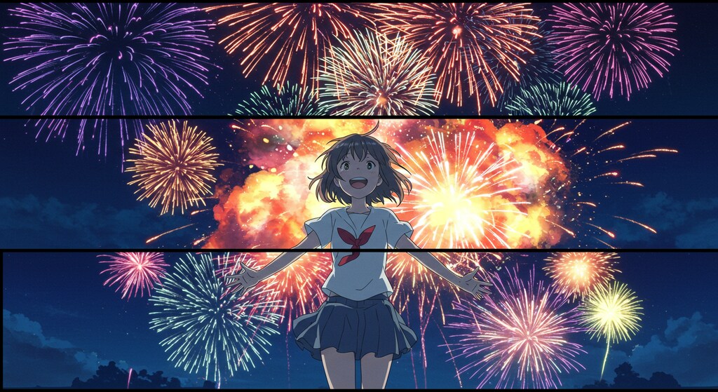 おこぼれ花火 (花火と少女17)