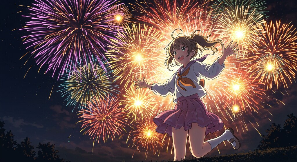 おこぼれ花火 (花火と少女17)