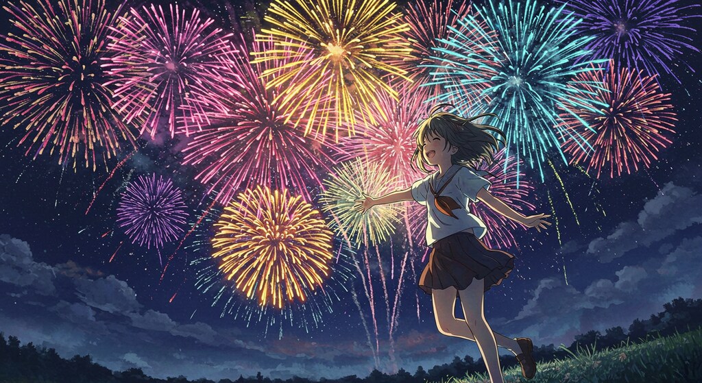 おこぼれ花火 (花火と少女17)