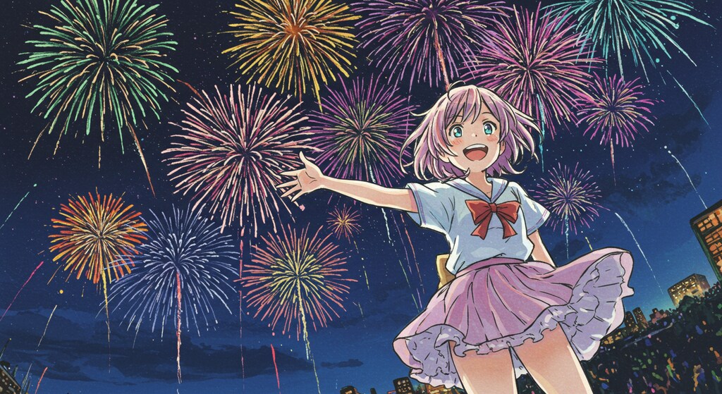 おこぼれ花火 (花火と少女17)