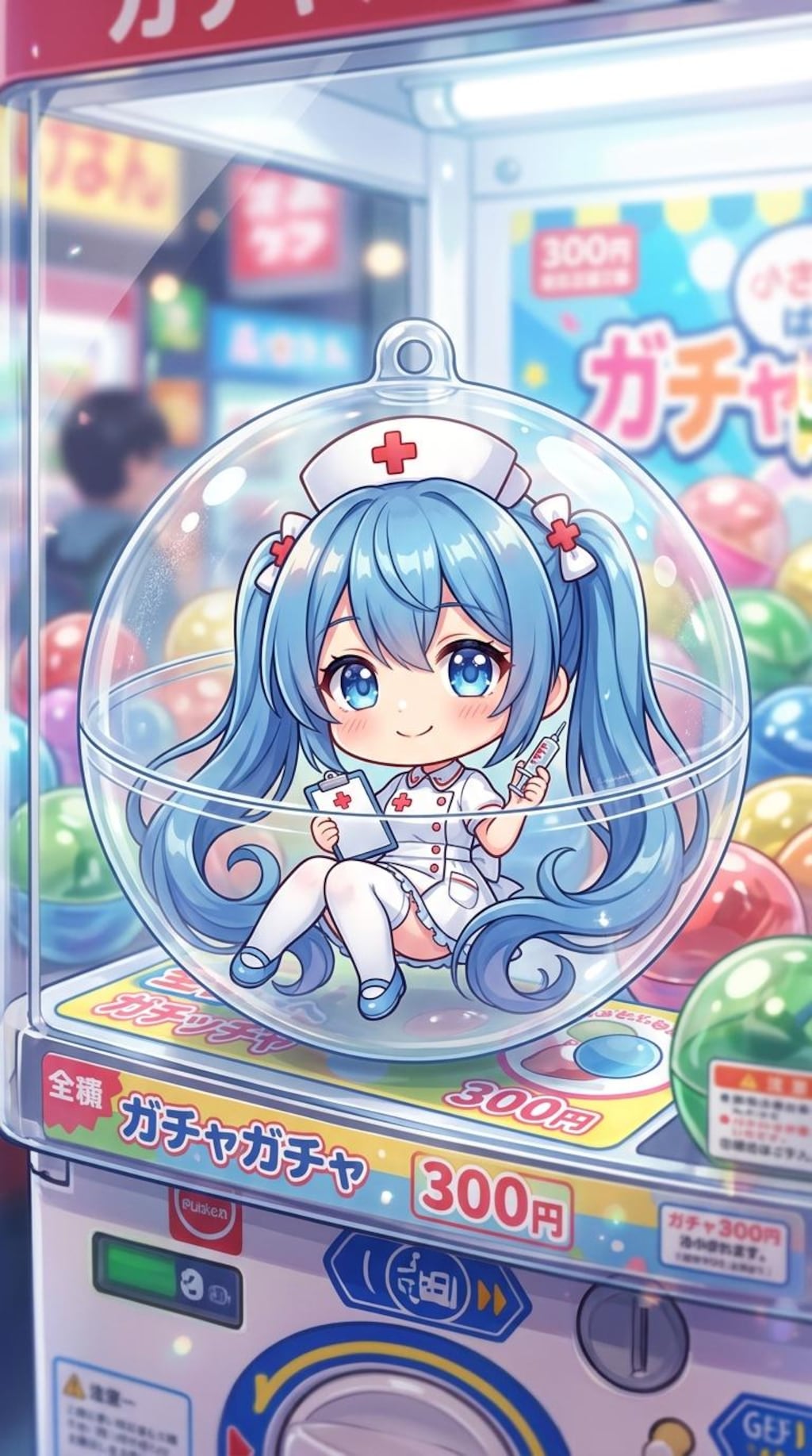 ナース服姿のFROSTちゃんをカプセルに入れたよ