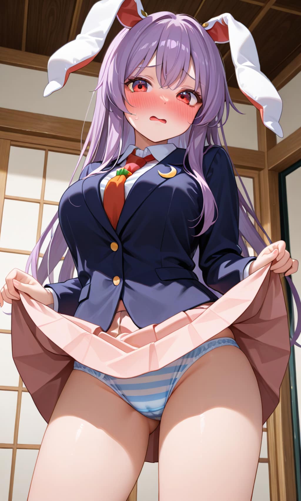 スカートの中を見せてくれる東方少女６