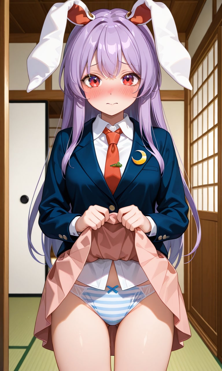 スカートの中を見せてくれる東方少女６
