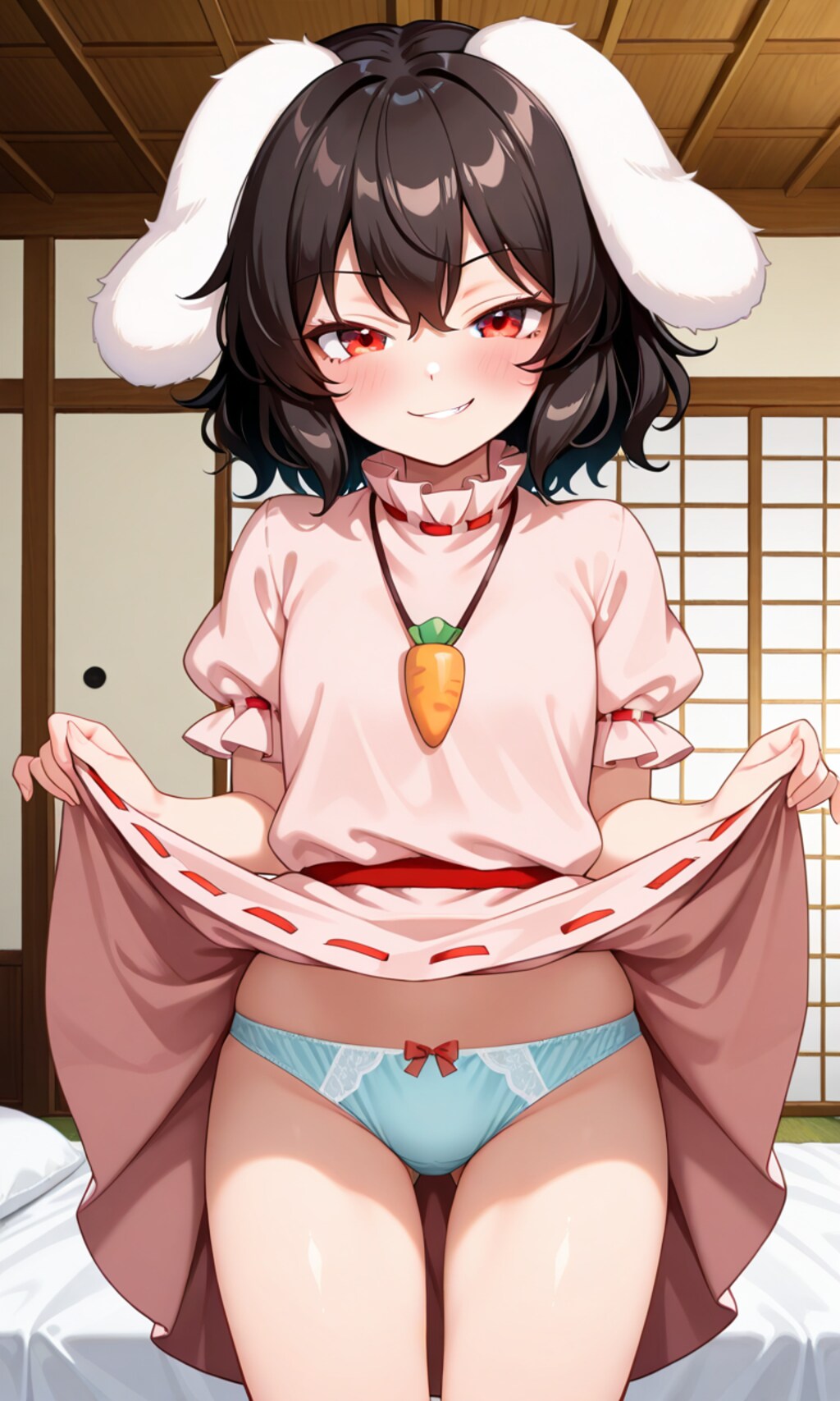 スカートの中を見せてくれる東方少女６
