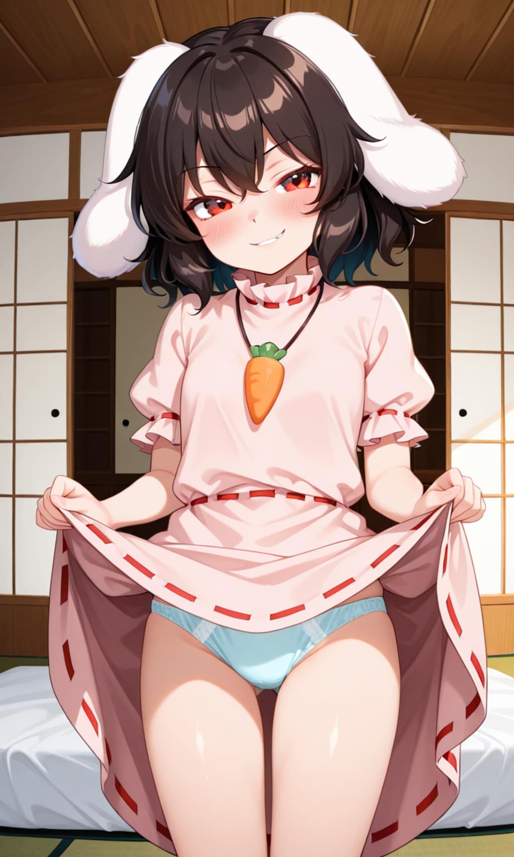 スカートの中を見せてくれる東方少女６