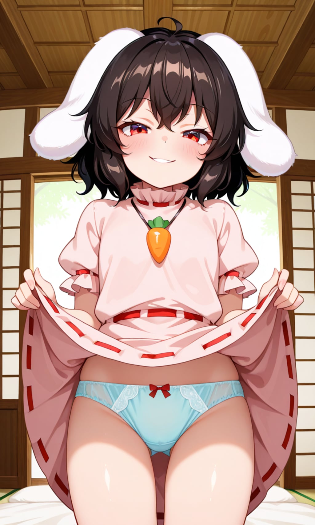 スカートの中を見せてくれる東方少女６