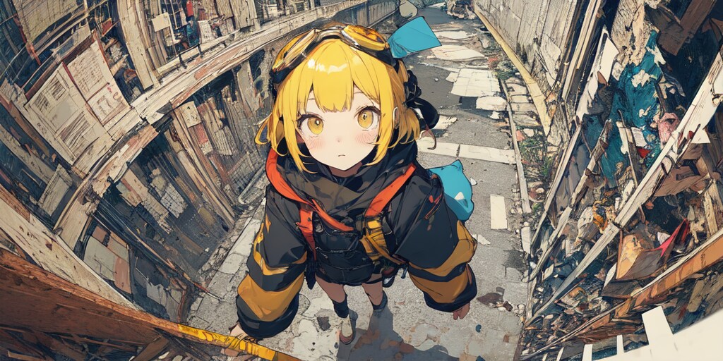 廃墟探索 | の人気AIイラスト・グラビア