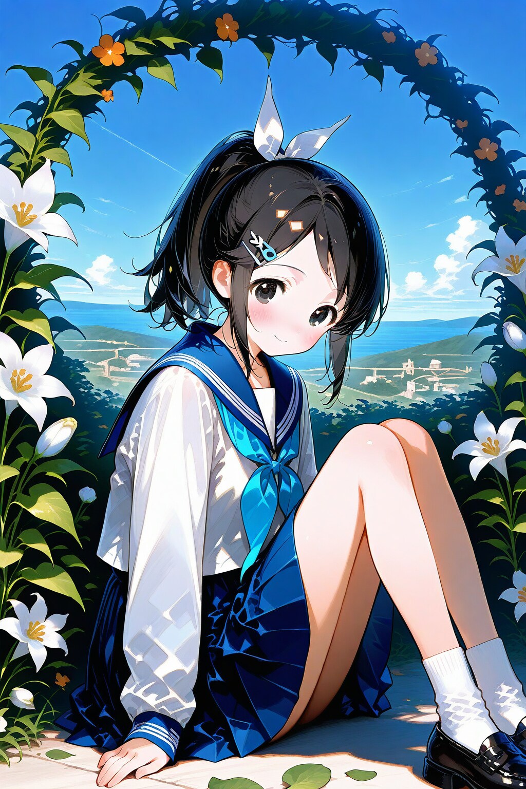 青空のポニテJCちゃん✨