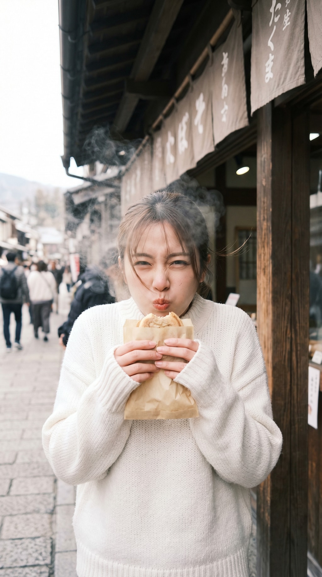 Warm Breath in a Narrow Street