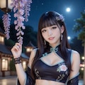 チャイナドレスの美女 9枚目